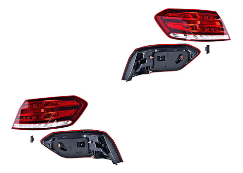 Par Calaveras Ext C/leds Mercedes-benz E400 15-16 Depo