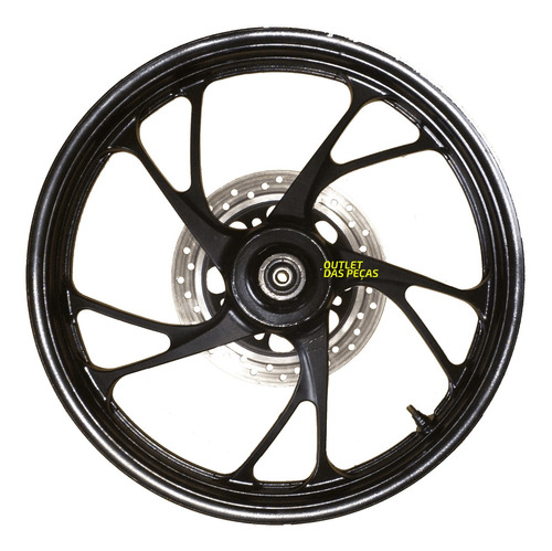Imagem 2 de 5 de Roda Dianteira Moto Cg 160 Pé De Galinha Com Disco Original
