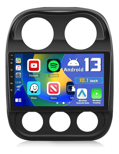 Estéreo Pantalla Android Para Jeep Compass Patriot 2010-2016