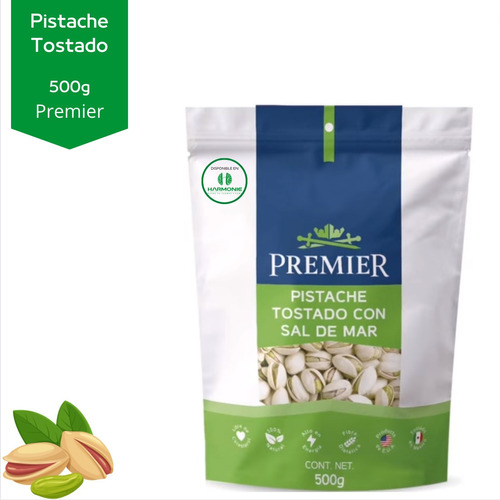 Pistache Tostado Premier® Snack Saludable Bolsa Zipper 500g