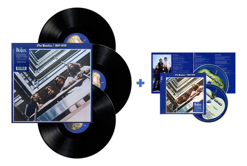 The Beatles 1967 - 1970 Blue 2023 Album 2 Cd + 3 Lp Vinyl 