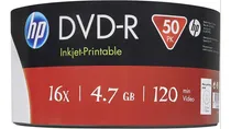 Comprar Dvd Hp Virgen Inkjet Imprimible Printable 16x 4.7gb 100 Pz