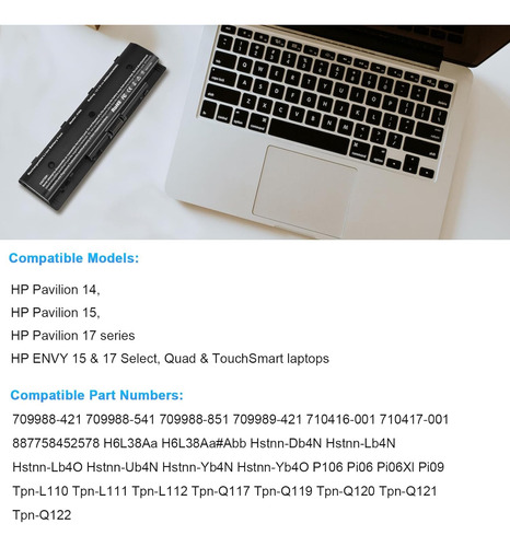Bateria Pi06 Para Hp Pavilion Envy 14e 14t 14z 15e 15j Nuevo