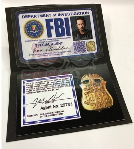 Fox Mulder Credencial Actual Fbi X Files Expedientes X
