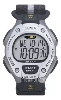 Reloj Pulsera Timex T5f251 Ironman Lcd-screen/textile Ø38 Mm