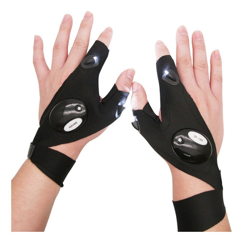 Outskirt - Guantes De Algodón Para Exteriores Con Luces Led