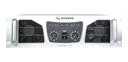 Amplificador Tecshow Serie Concert 4800 2, 4, 8 Ohms Cuo