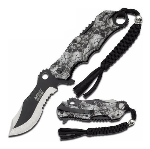 Imagen 1 de 9 de Cuchillo Navaja Mtech Usa Tipo Bowie + Cuerda Zombie Hunter