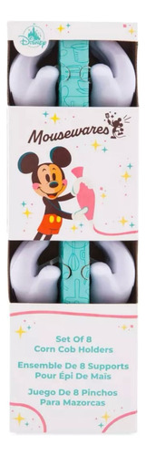 Set De Pinchos Para Choclo Mickey Mouse Disney Original Blanco Guante Mickey Mouse