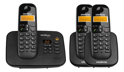 Kit Telefone Sem Fio Ts 3130 + 2 Ramais Ts 3111 Intelbras