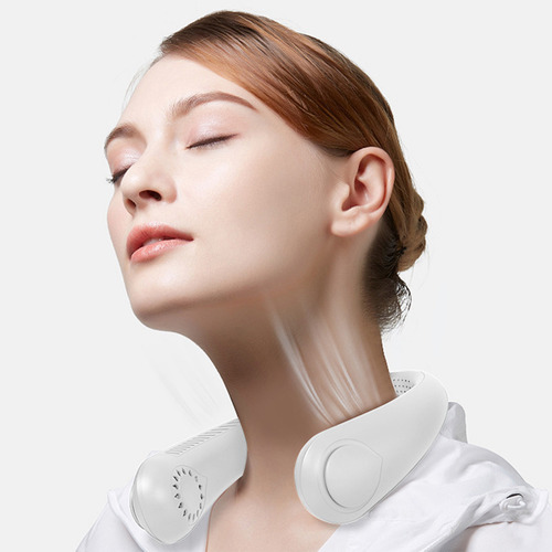 Ventilador Leaf Lazy Man Neck Hanging Turbine Mini Usb Sport