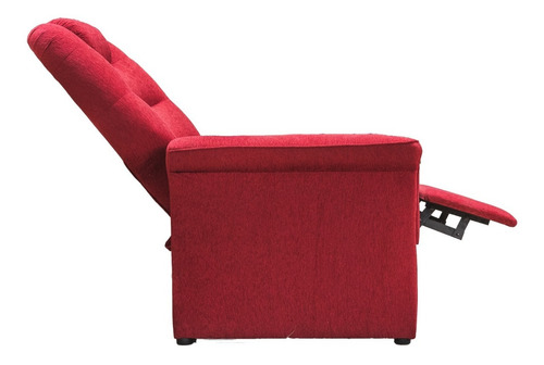 Sillon Reclinable Poltrona Tela Chenille Individual Volcable