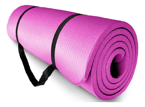 Tapete Yoga 15mm Grueso Antiderrapante Ejercicio Fitness Gym Color Rosa