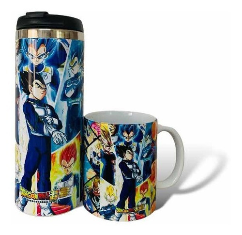 Termo+taza Vegeta Dragon Ball