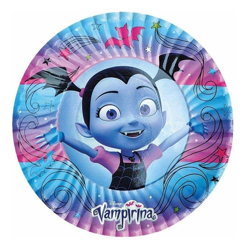 30 Platos Descartables Vampirina