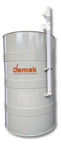 Cisterna Vertical 4000 Litros Externa Com Filtro Cor Cinza