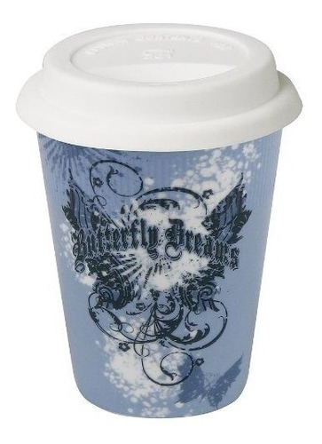 Konitz Vintage Butterfly Dreams 9-ounce Travel Mugs With Sil