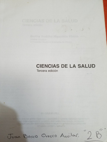 Ciencias De La Salud - Higashida Bertha (Usado)