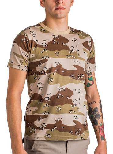 Remera Camuflada Desert Storm 4 Colores / Manga Corta