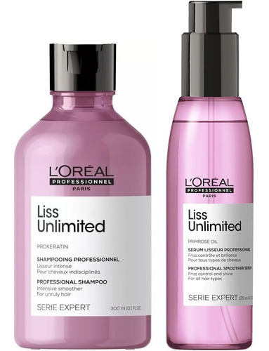 Shampoo + Sérum Para Alisados Loreal Liss Unlimited