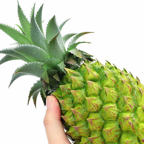 2 Pacotes De Abacaxi Artificial Moderno Estatueta De Frutas