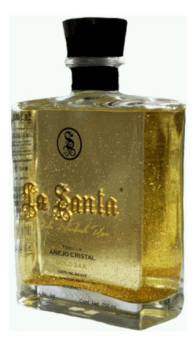 Pack De 4 Tequila La Santa Añejo Cristal 750 Ml