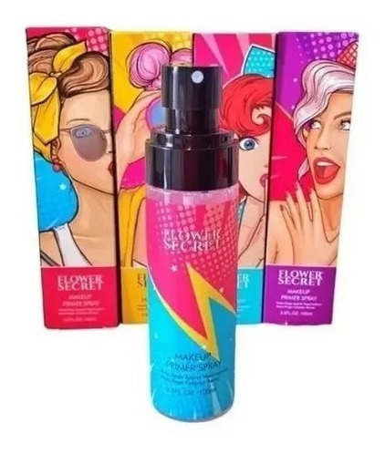 Pack 12 Primer Pre Base De Maquillaje 100ml Flower Secret