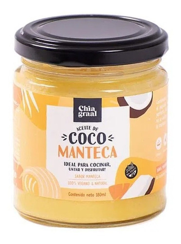 Aceite Coco Chia Graal Sabor Manteca X180ml