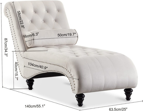 Sofa Largo Premiun De Terciopelo Color Blanco Marca Onpno