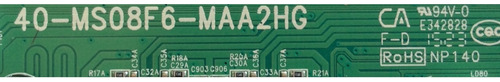 Main Tcl V8-oms08f4-lf1v003(h4) Gff119715a 40-ms08f6-maa2hg (Usado)