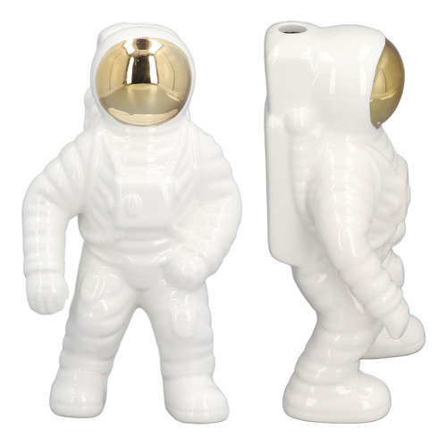 Estatua De Cerámica De Space Man, Moderna, Escultura En Jarr