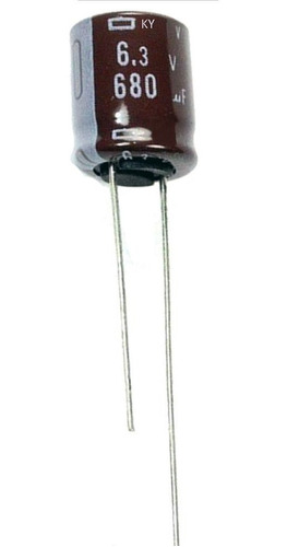 Condensador Electrolítico 680uf- 6.3v- 8x11mm- Ky