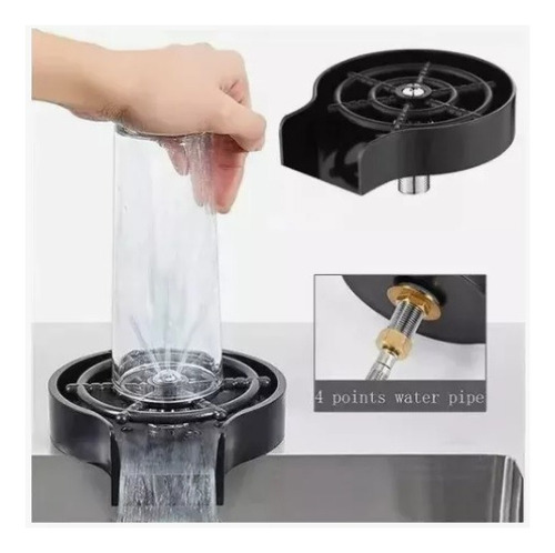 Lava Copas Automático Para Bachas De Cocina Enjuagadora