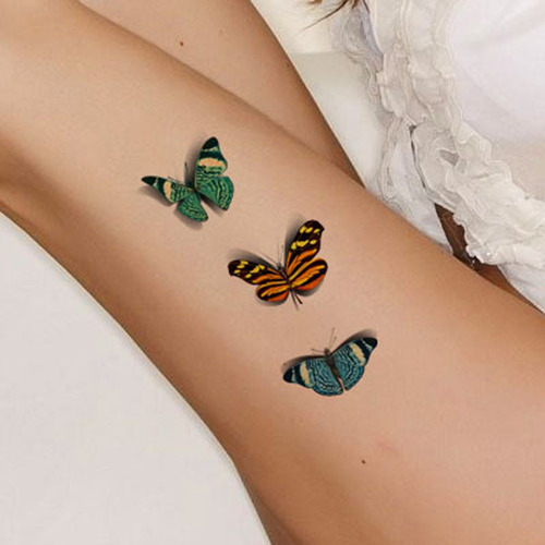Tafly Tatuajes Temporales Mariposas Insectos 3d Impermeable