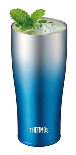 Copo Termico Thermos Original Caribe 420ml Azul Aço Inox