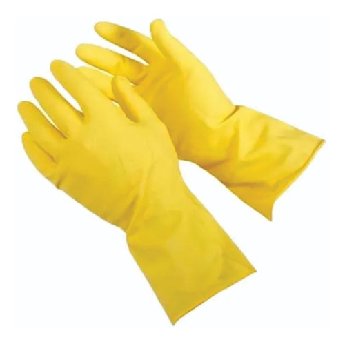Guantes Domésticos Amarillos Juli De Látex Natural