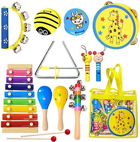 Toyerbee Instrumentos Musicales Juguetes Para Niños, 15 Inst