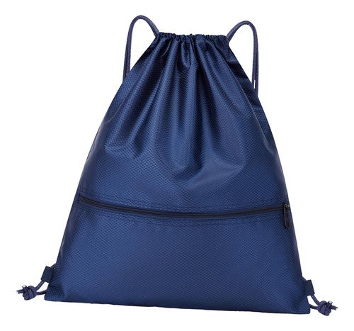 2 Mochila Deportiva Con Cordón, Mochila Práctica Azul
