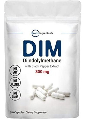 Dim + Pimienta Negra 300mg 240 Capsulas Menopausia Prostata