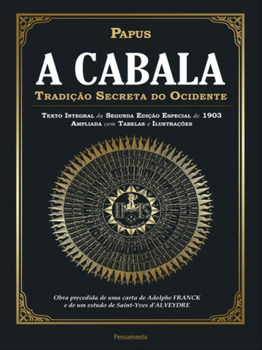 A Cabala: Tradição Secreta Do Ocidente, De Papus. Editora Pensamento, Capa Mole Em Português