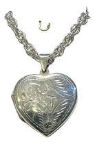 Comprar Relicario Corazón Con Cadena 50 Cm, En Plata 925. Tuset