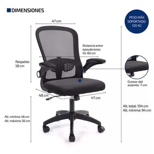 Silla de Oficina Ergonómica Rosa, Silla de Trabajo Giratorias de Malla  Ajustable HOMEMAKE FURNITURE Moderno