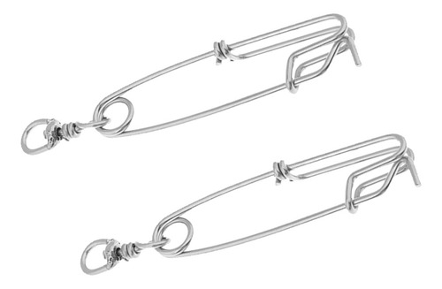 2pcs Clips De Línea Larga De Presión Conector Pesca