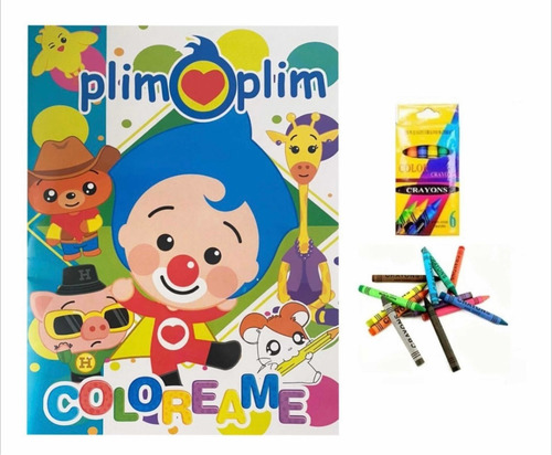Plim Plim Libros Para Colorear 35 Pz Libro Recuerdo Colorear