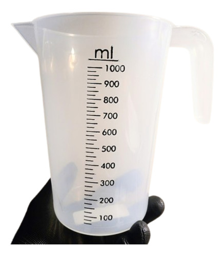 Jarra Graduada 1 Litro Alto Relevo Medição Liquido -multitec Transparente