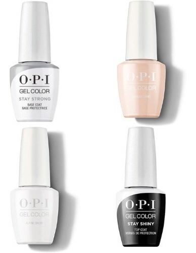 Opi Gel Color, Kit Manicure Francesa Permanente