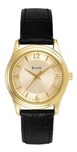 1 Reloj Bulova Premium 97a70 Ó 97v25 Negro/dorado