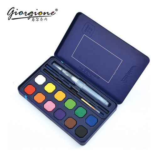 Set Kit 12 Acuarelas Profesionales Colores Acuarela Pastel