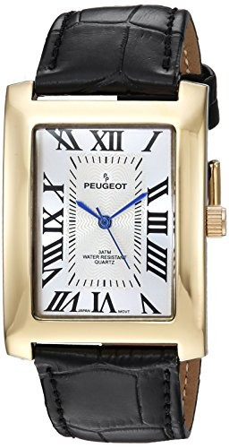 Reloj De Hombre Y Metal De Cuarzo Vintage Rectangular Peugeo