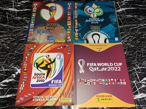 Álbumes Lleno Mundial Fifa Qatar 2002+2006+2010+2022tapadura